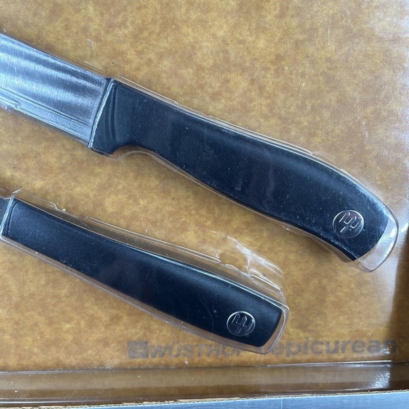 Wusthof Carving Set Black Handles with Epicurean Cutting Board Sealed New In Box - Picture 5 of 14